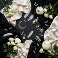 The Celestial Oracle props-only flat lay