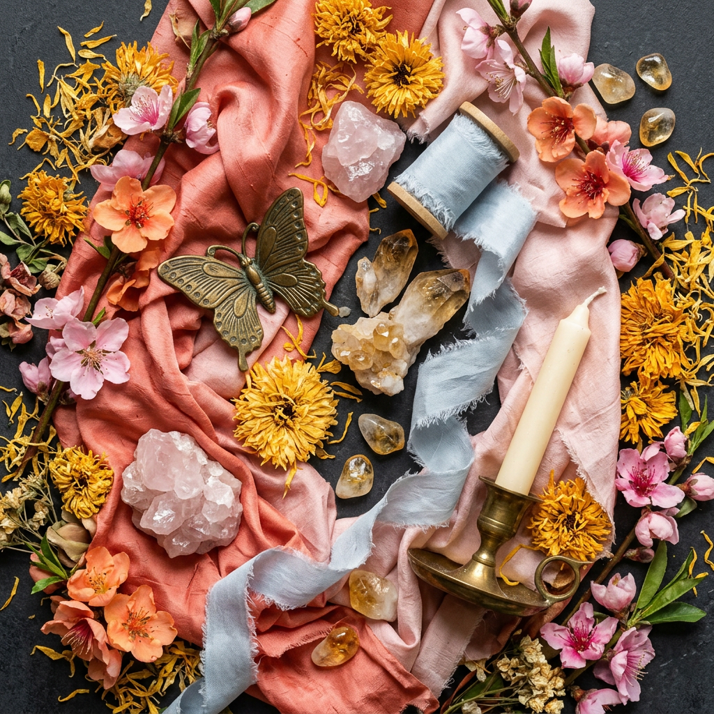 The Cosmic Flow Oracle props-only flat lay