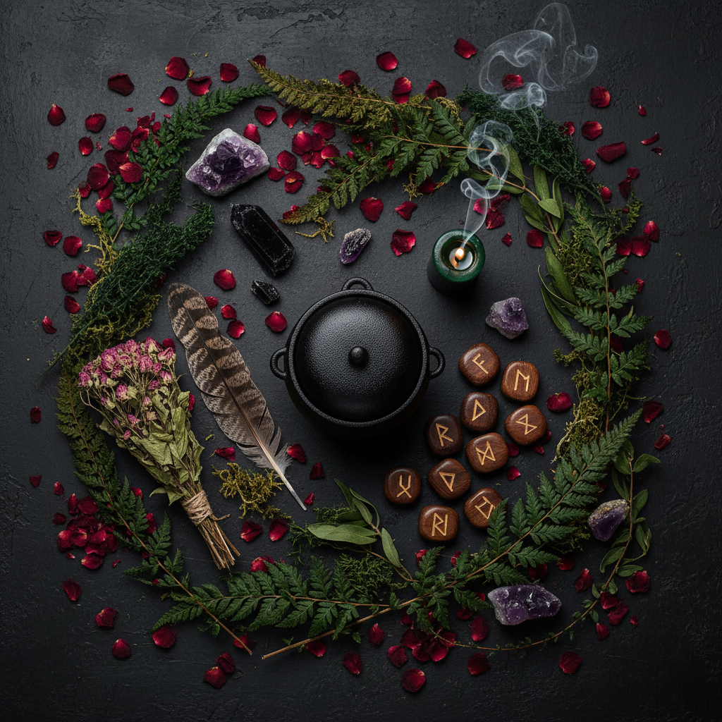 The Way of the Witch Flat Lay