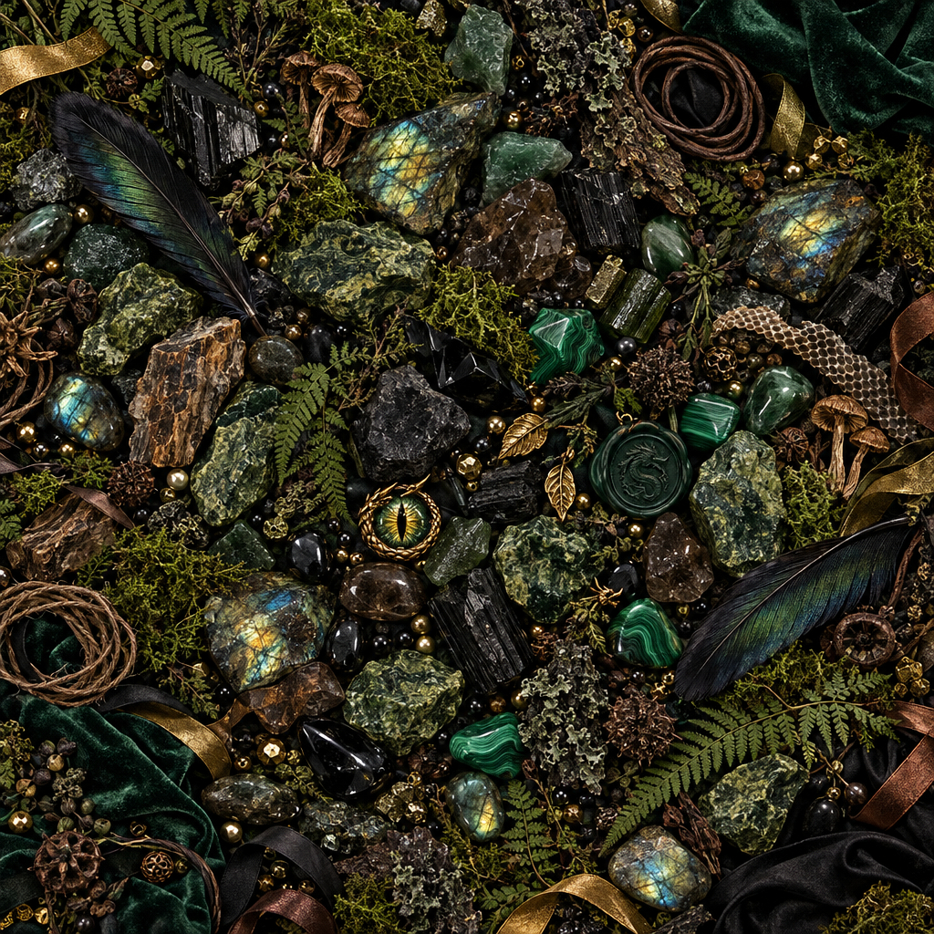 The Wild Elemental Oracle Flat Lay