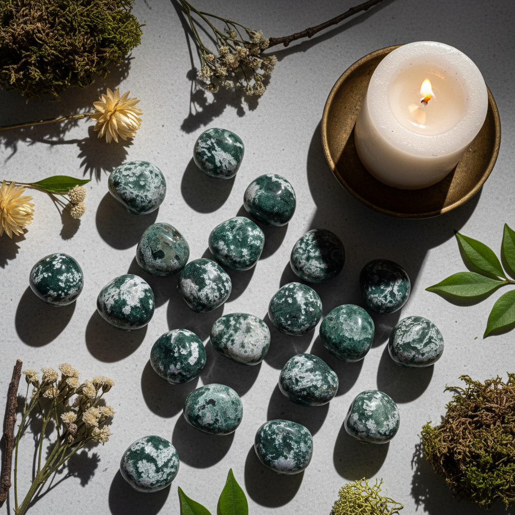 Tree Agate Flat Lay