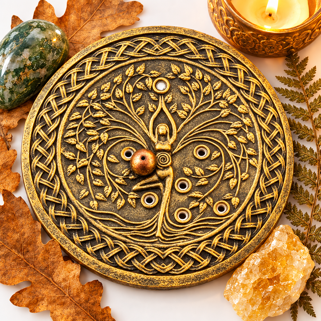 Tree of Life Yoga Goddess Incense Holder Hero