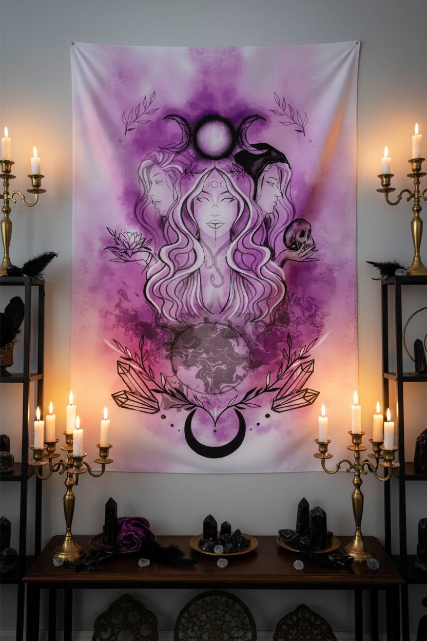 Triple Goddess Tapestry Hero