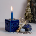 Triple Moon Cube Candle Holder Hero