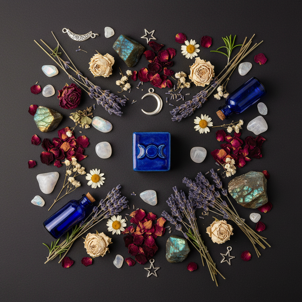 Triple Moon Flat Lay v2