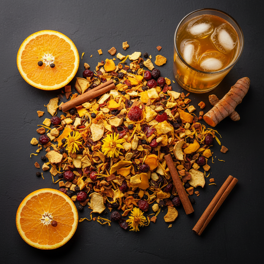 Turmeric Sunrise Flat Lay