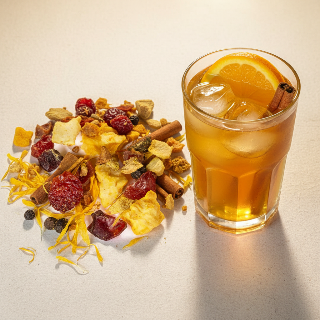 Turmeric Sunrise Iced Tea Hero