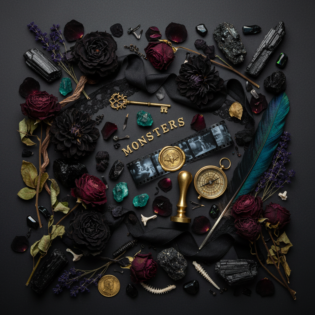Universal Monsters Flat Lay