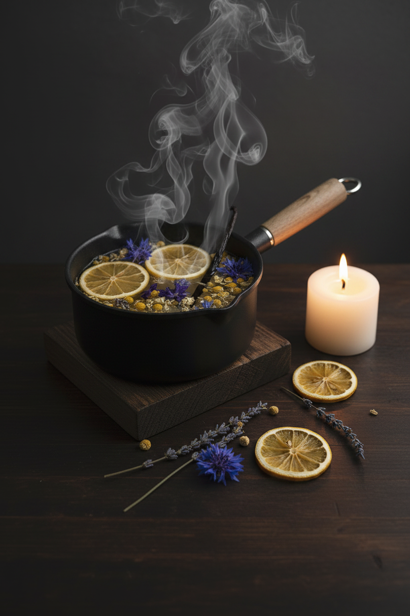Violets Are Blue Simmer Pot Lifestyle - Saucepan