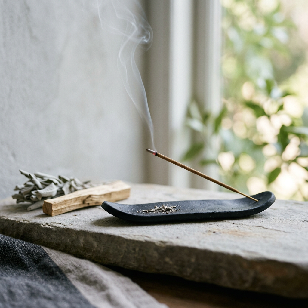 White Sage and Palo Santo incense lifestyle