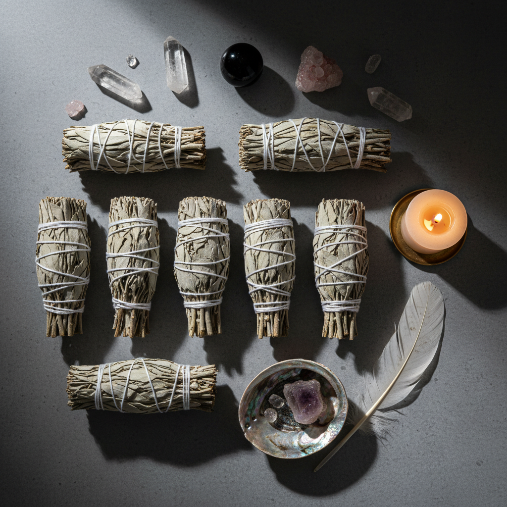 White Sage Bundle Flat Lay