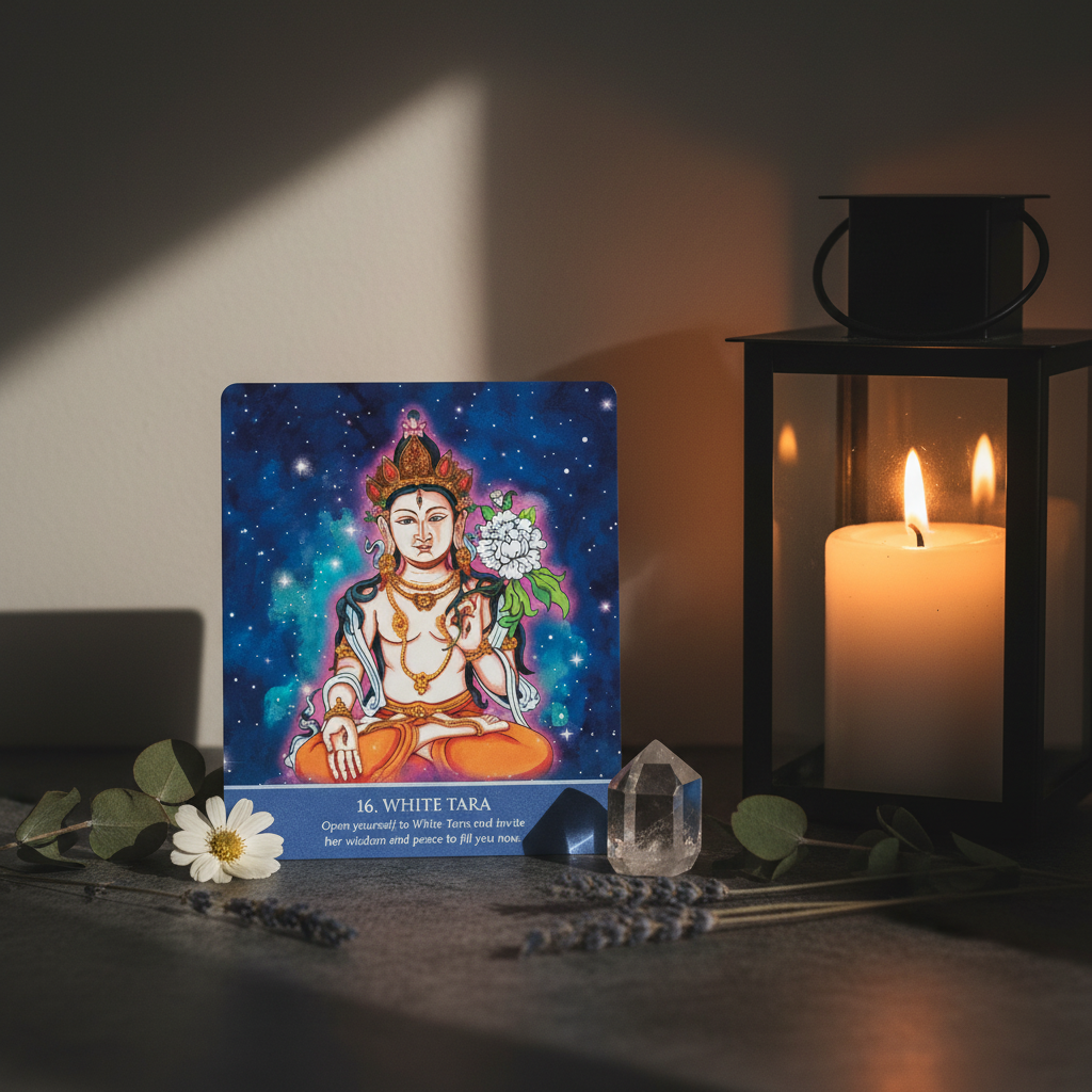 White Tara Card Lifestyle