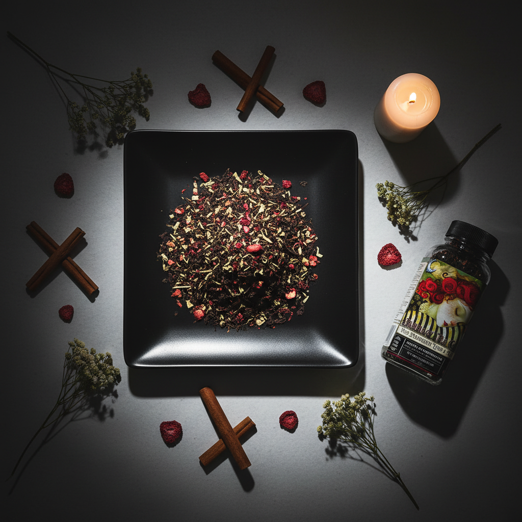 Wild Strawberry Lucid Dream Tea Flat Lay
