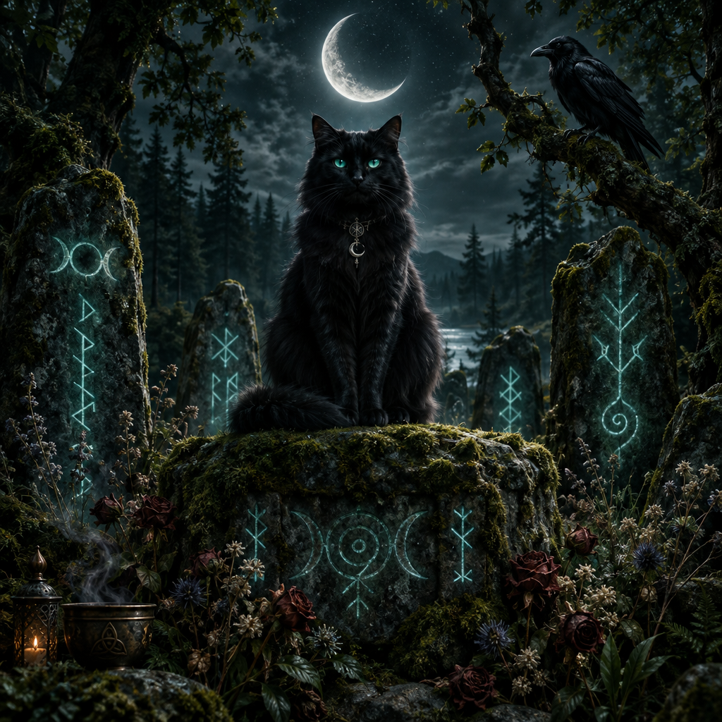 Witch's Familiar Runic Oracle Lifestyle Shot