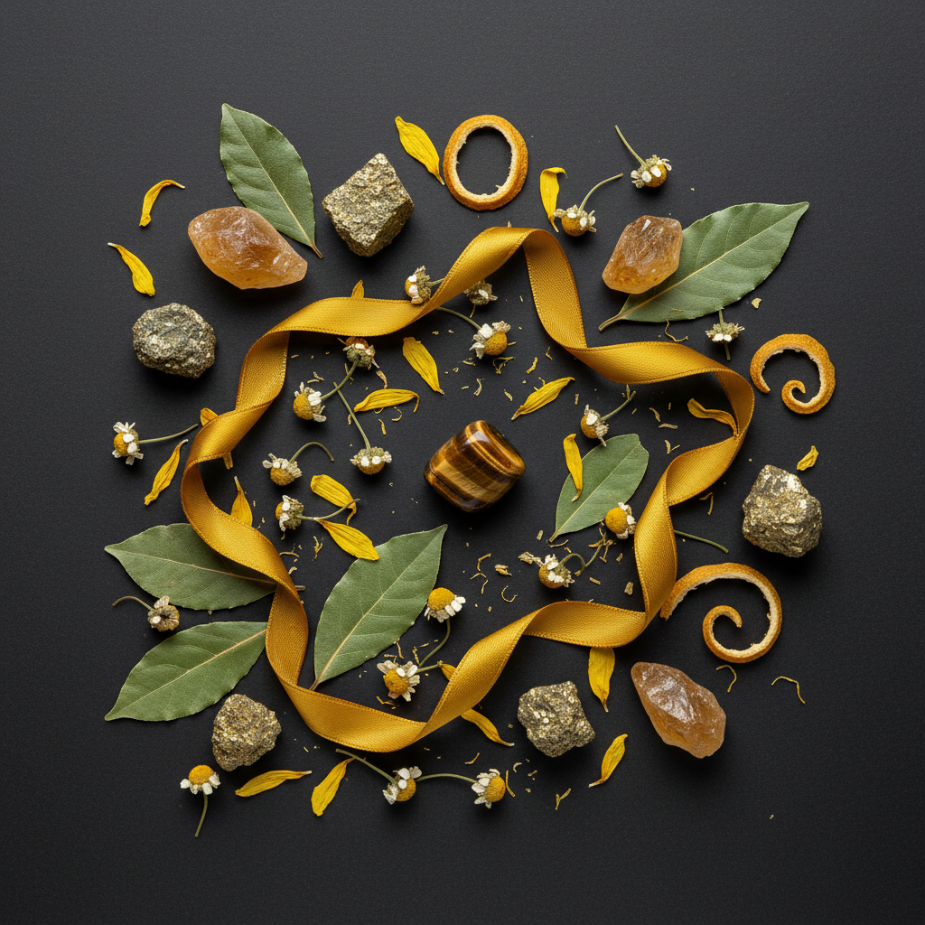 Yellow 7 Day Candle Flat Lay