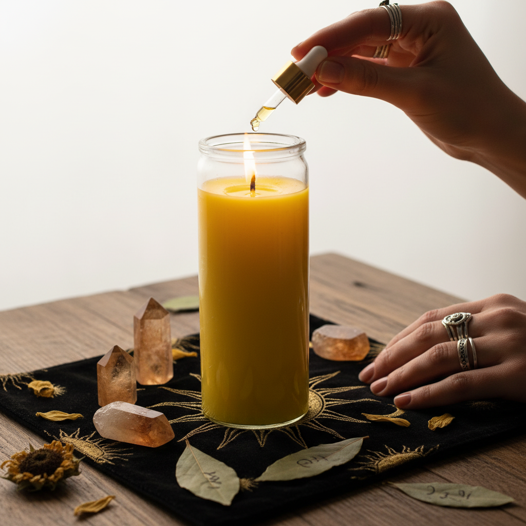 Yellow 7 Day Candle Lifestyle
