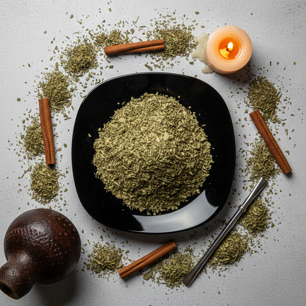 Yerba Mate Flat Lay