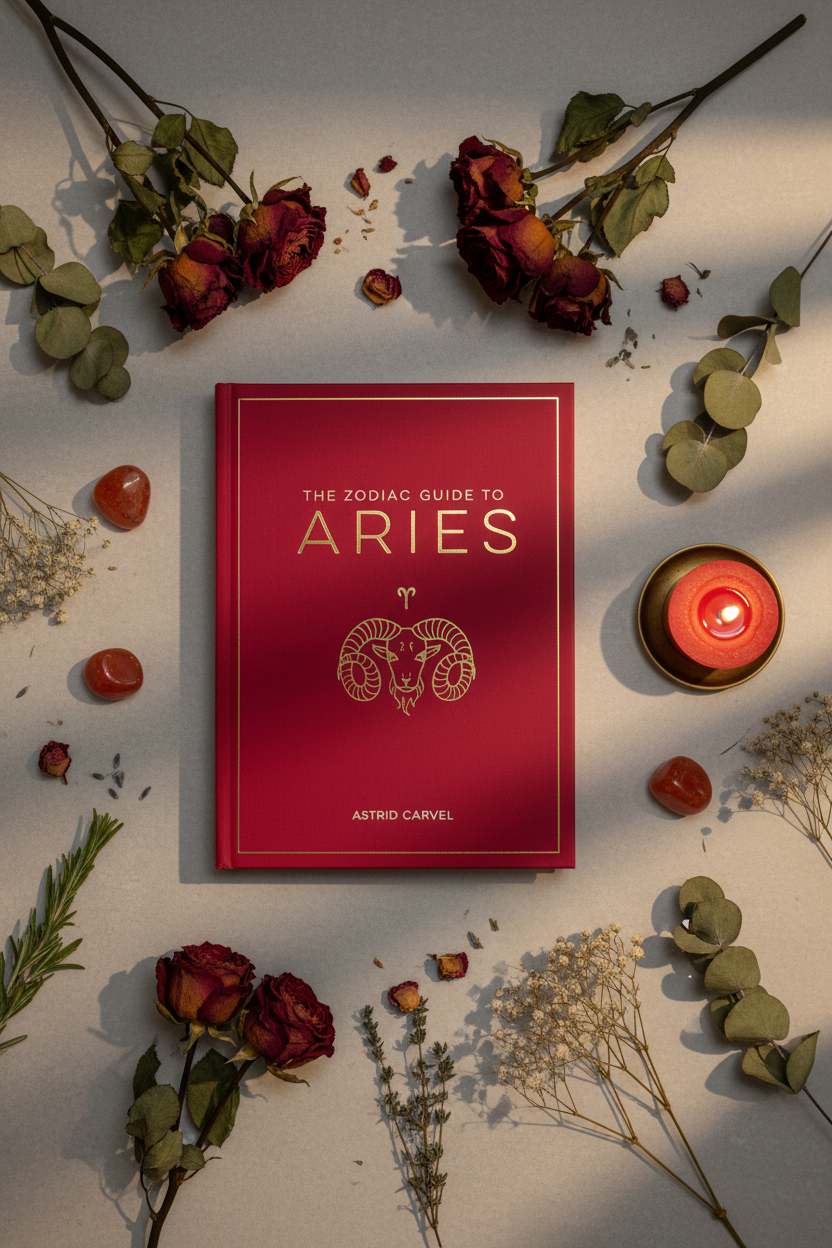 Zodiac Guide to Aries Flat Lay