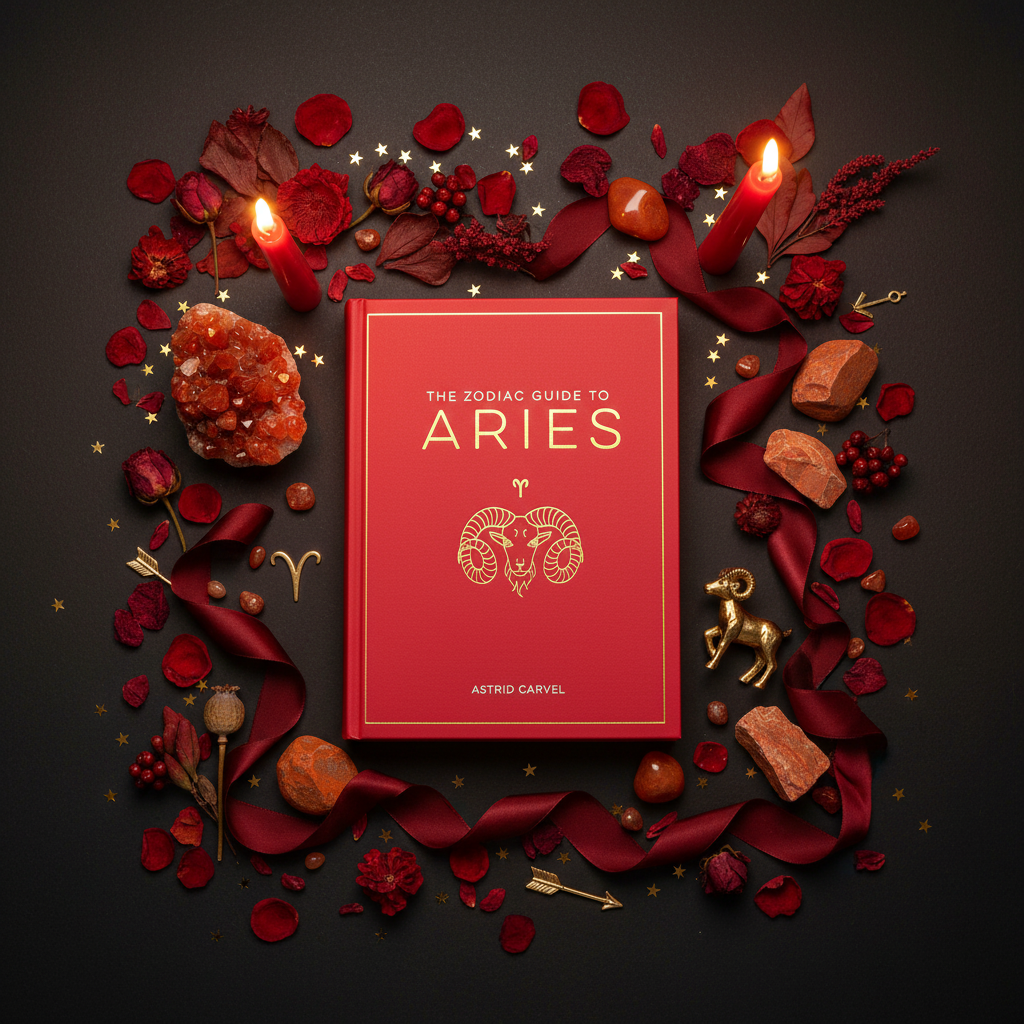 Zodiac Guide to Aries Flat Lay