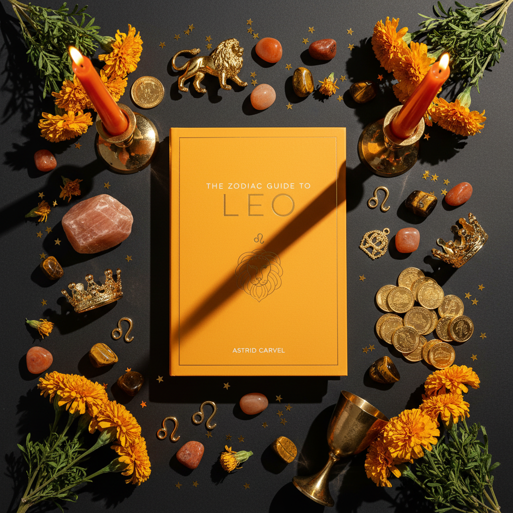 Zodiac Guide to Leo Flat Lay
